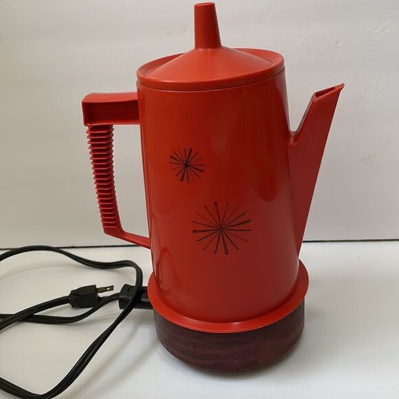 VINTAGE 70s‎ REGAL POLY PERK PERCOLATOR IN RED - Picture 2 of 6